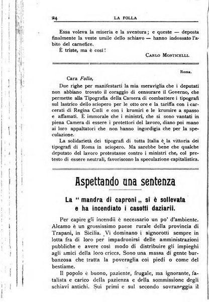 La folla periodico settimanale illustrato