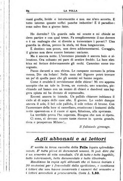 La folla periodico settimanale illustrato