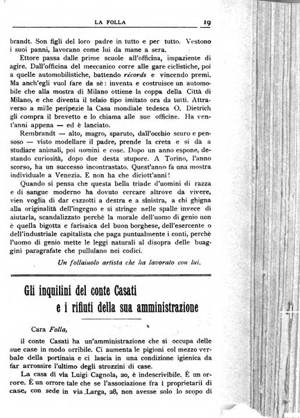 La folla periodico settimanale illustrato