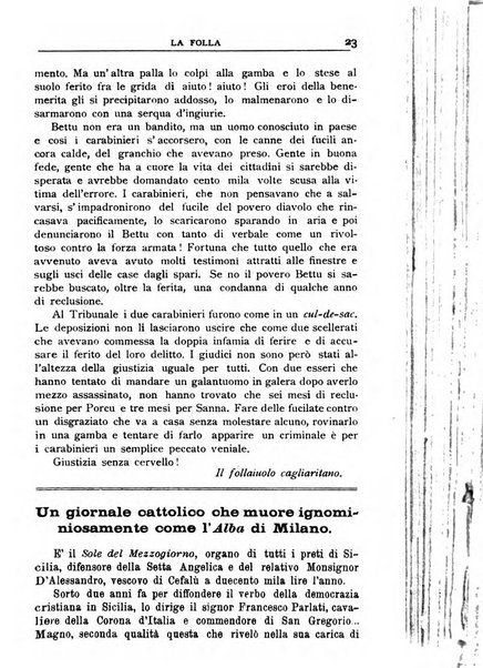 La folla periodico settimanale illustrato