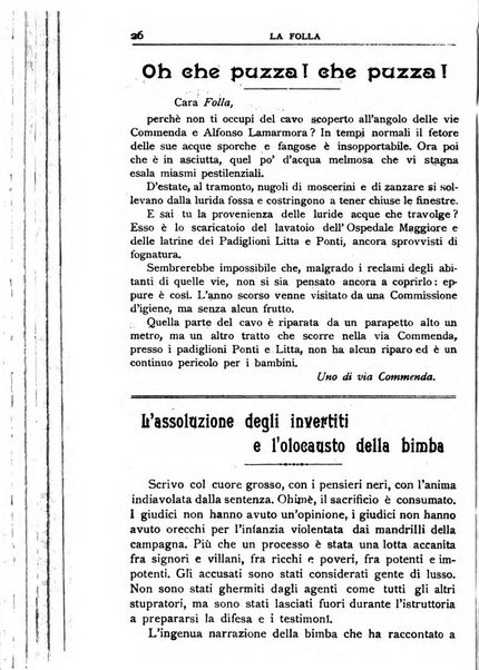 La folla periodico settimanale illustrato