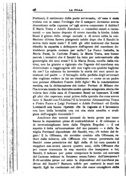 La folla periodico settimanale illustrato