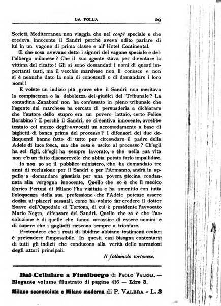 La folla periodico settimanale illustrato