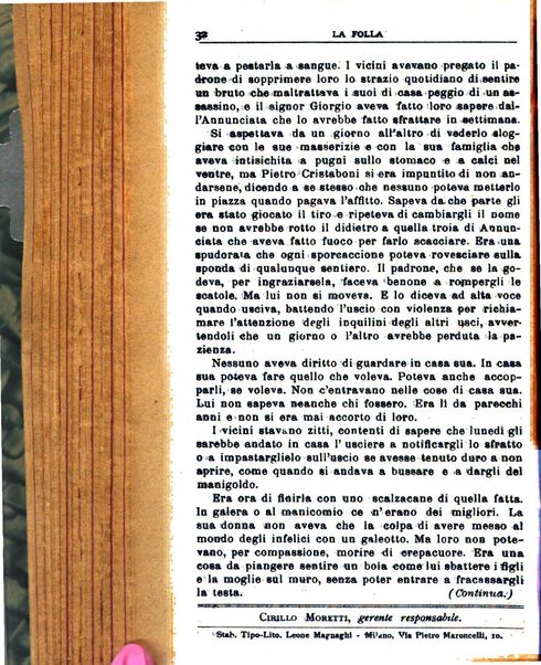 La folla periodico settimanale illustrato