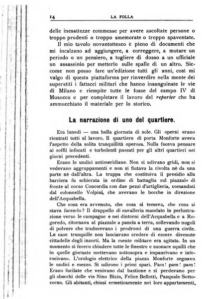 La folla periodico settimanale illustrato