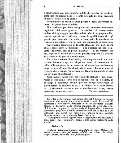 La folla periodico settimanale illustrato