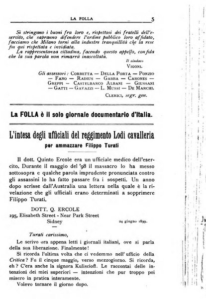 La folla periodico settimanale illustrato