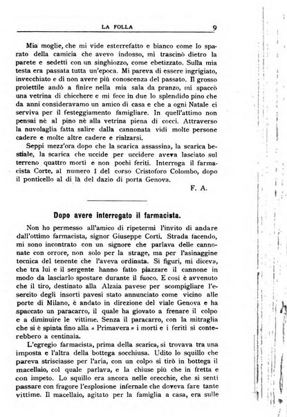 La folla periodico settimanale illustrato