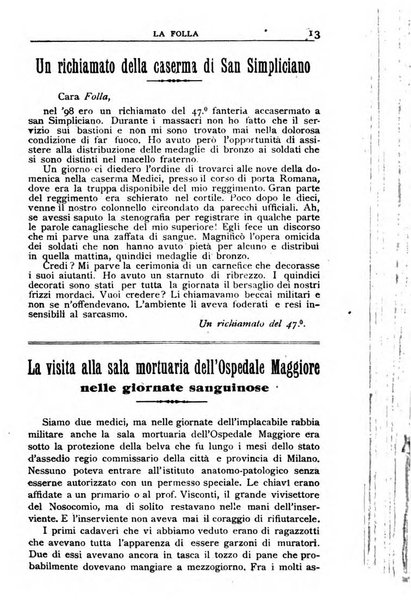 La folla periodico settimanale illustrato