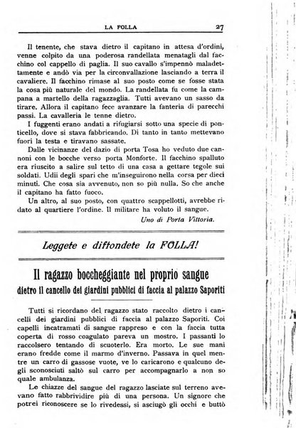 La folla periodico settimanale illustrato