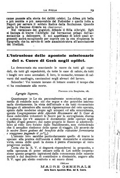 La folla periodico settimanale illustrato