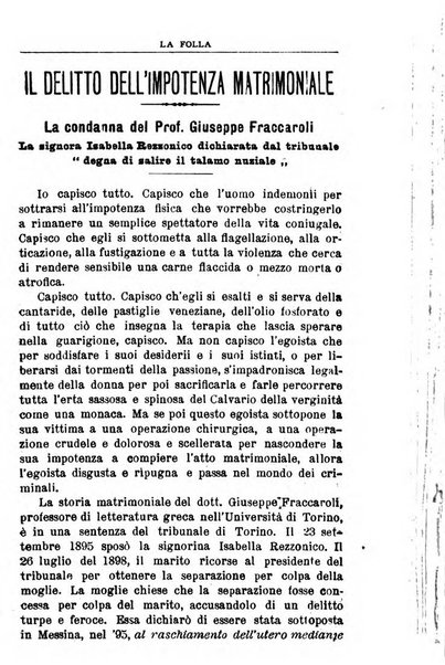 La folla periodico settimanale illustrato