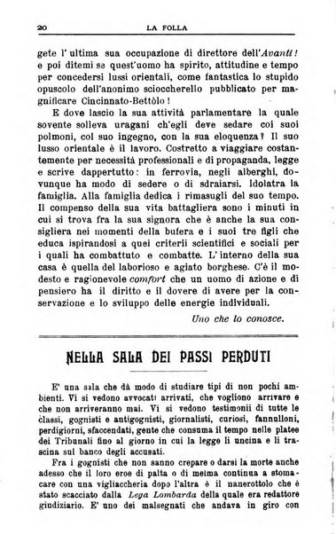 La folla periodico settimanale illustrato