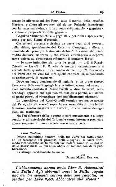 La folla periodico settimanale illustrato