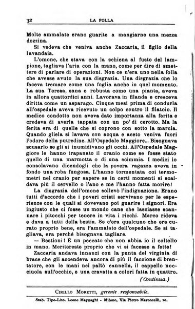 La folla periodico settimanale illustrato