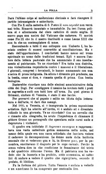 La folla periodico settimanale illustrato