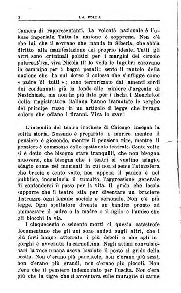 La folla periodico settimanale illustrato