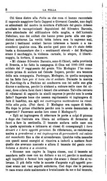 La folla periodico settimanale illustrato