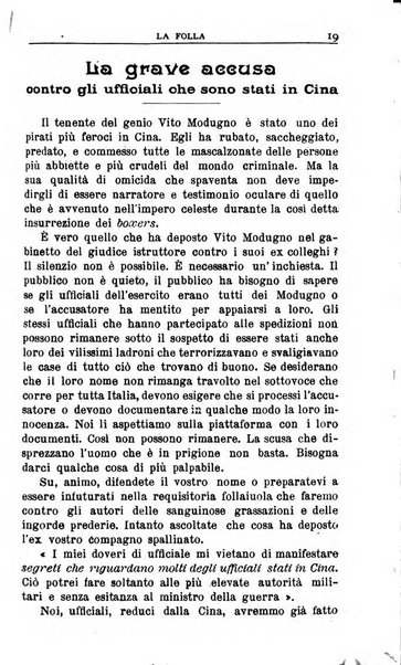 La folla periodico settimanale illustrato