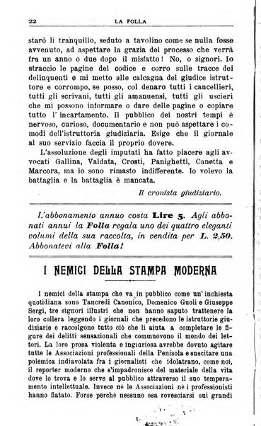 La folla periodico settimanale illustrato