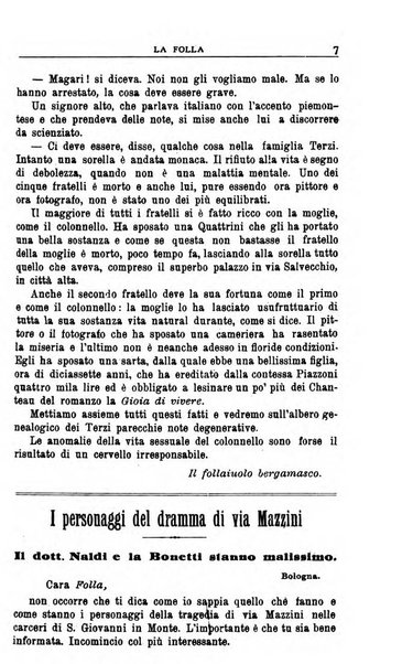 La folla periodico settimanale illustrato