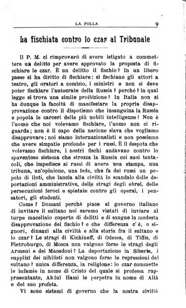 La folla periodico settimanale illustrato