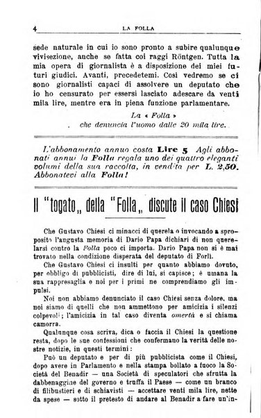 La folla periodico settimanale illustrato