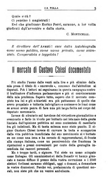 La folla periodico settimanale illustrato