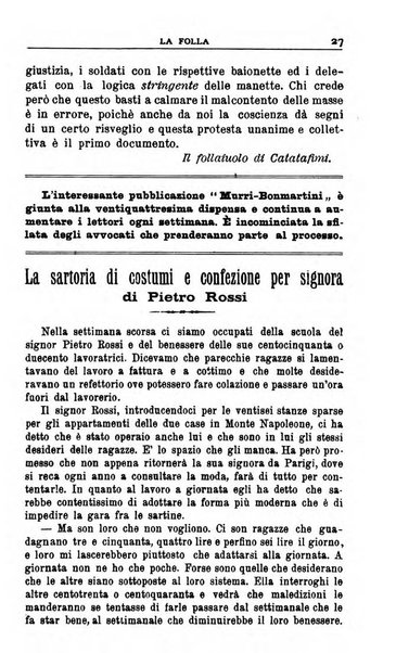 La folla periodico settimanale illustrato