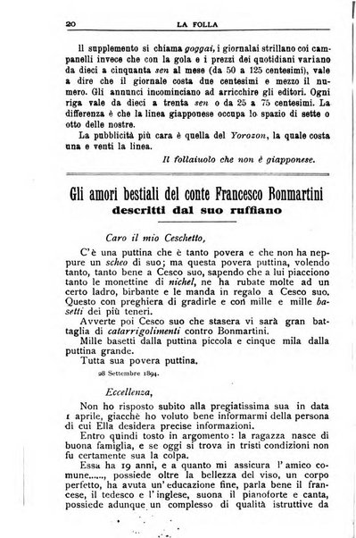 La folla periodico settimanale illustrato