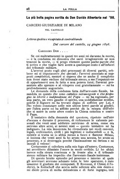 La folla periodico settimanale illustrato