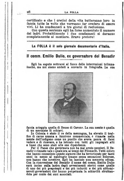 La folla periodico settimanale illustrato