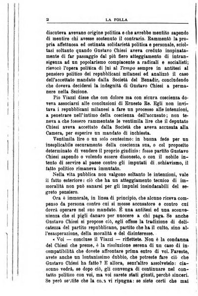 La folla periodico settimanale illustrato