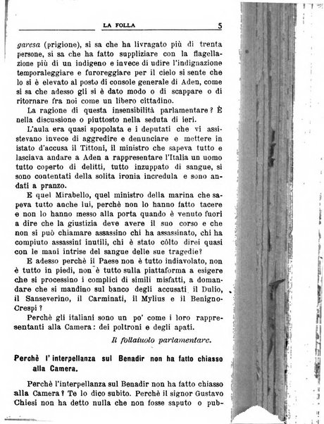 La folla periodico settimanale illustrato