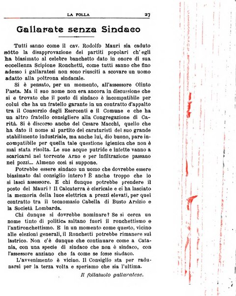 La folla periodico settimanale illustrato