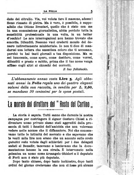 La folla periodico settimanale illustrato