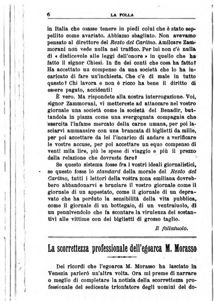 La folla periodico settimanale illustrato