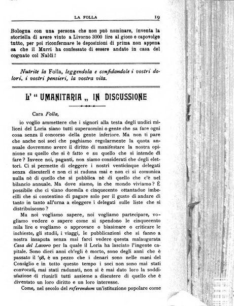 La folla periodico settimanale illustrato