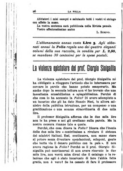 La folla periodico settimanale illustrato