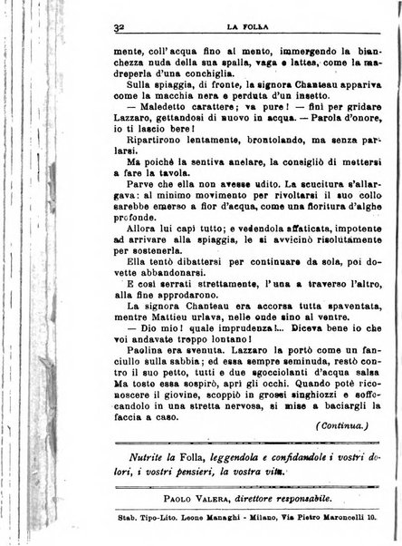 La folla periodico settimanale illustrato