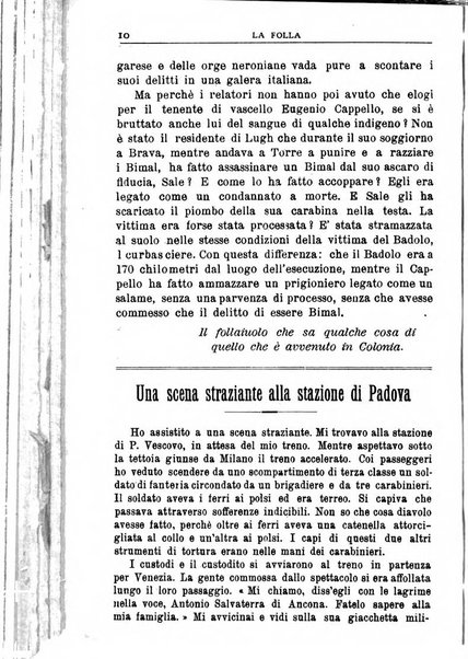 La folla periodico settimanale illustrato