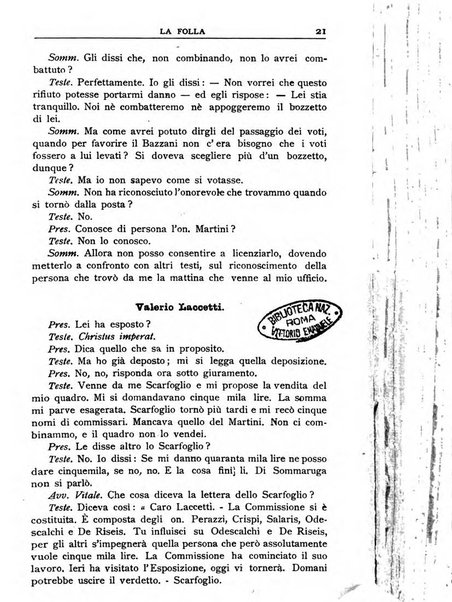 La folla periodico settimanale illustrato