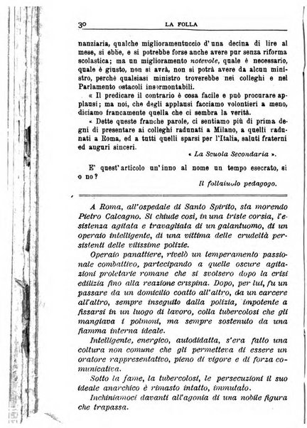 La folla periodico settimanale illustrato