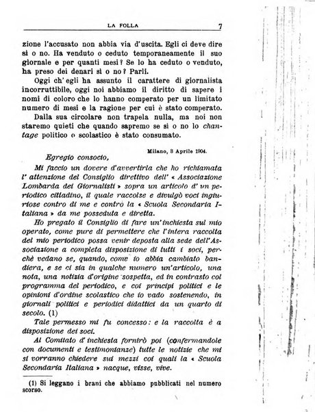 La folla periodico settimanale illustrato