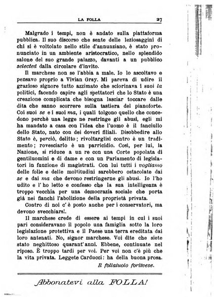 La folla periodico settimanale illustrato