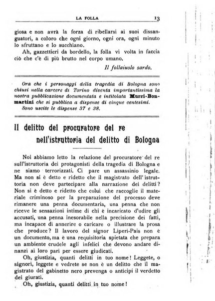 La folla periodico settimanale illustrato