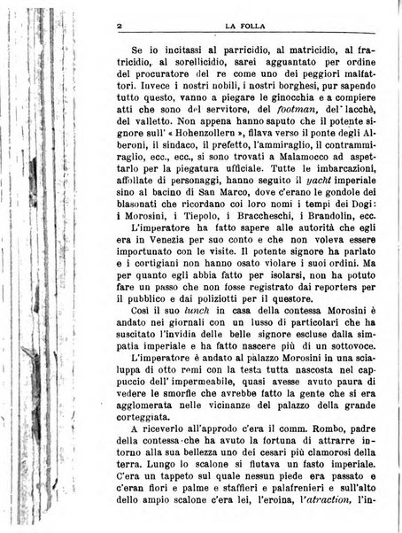 La folla periodico settimanale illustrato