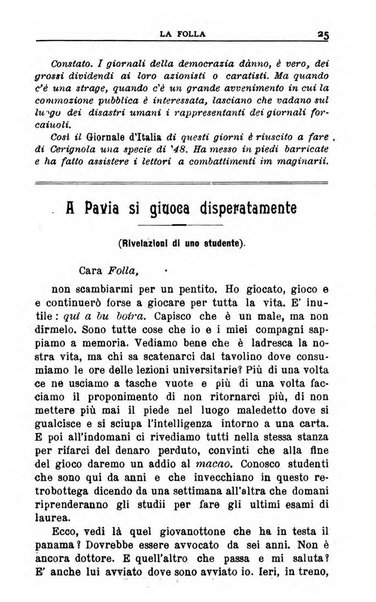 La folla periodico settimanale illustrato