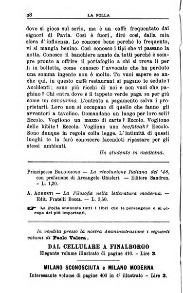 La folla periodico settimanale illustrato