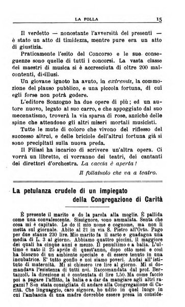 La folla periodico settimanale illustrato